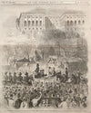 The Inaugural Procession at Washington Passing the Gate of the Capital Grounds (1861)