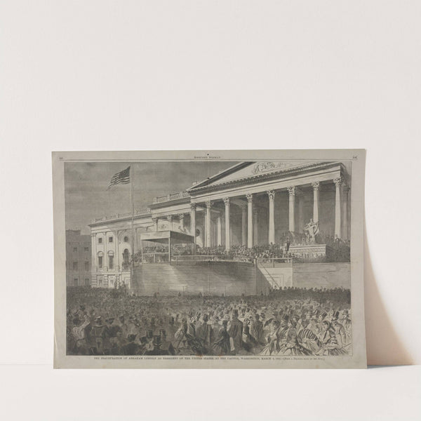 The Inauguration of Abraham Lincoln as President of the United States, at the Capitol, Washington, March 4, 1861 (1861) by Winslow Homer