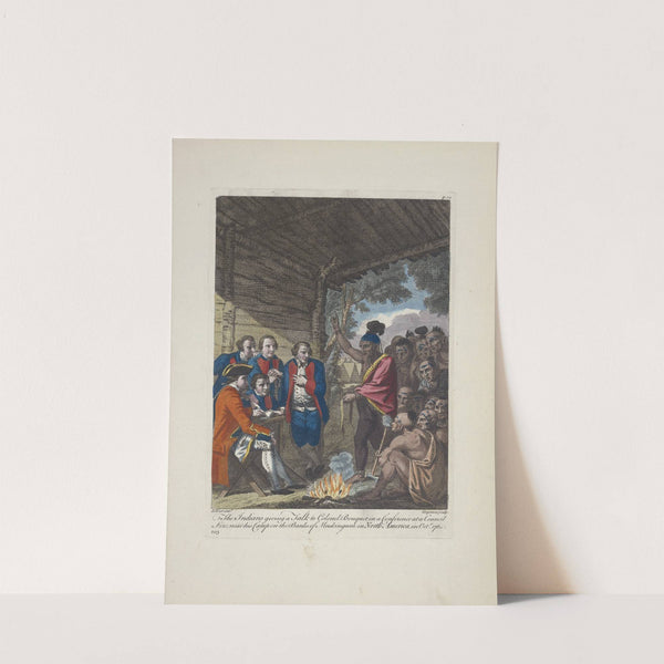 The Indians giving a talk to Colonel Bouquet in a conference at a council fire (1757-1772) by Charles Grignion