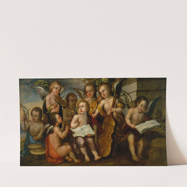 The Infant Jesús with Angelic Musicians by Juan Correa