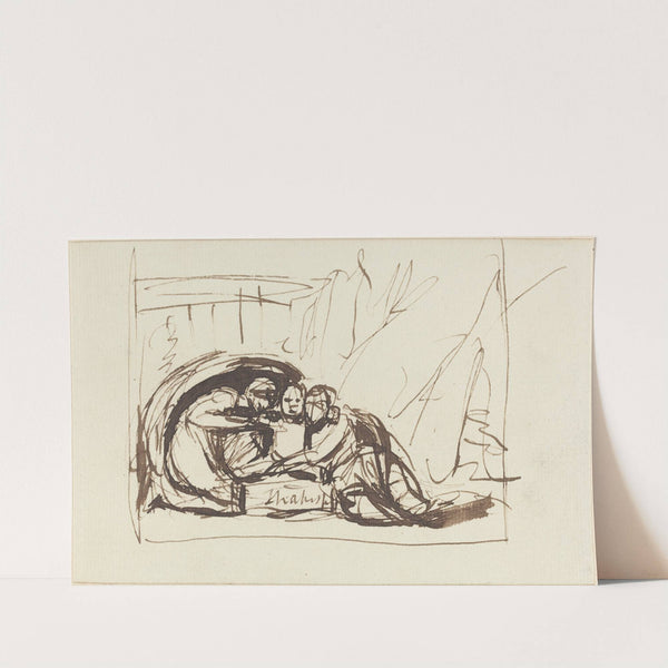 The Infant Shakespeare Nursed by Comedy and Tragedy by George Romney