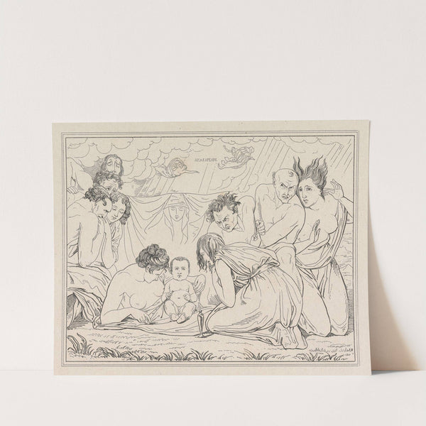 The Infant Shakspeare attended by Nature and the Passions by George Romney