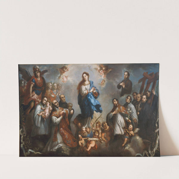 The Inmaculate Conception with Jesuits by Juan Francisco de Aguilera