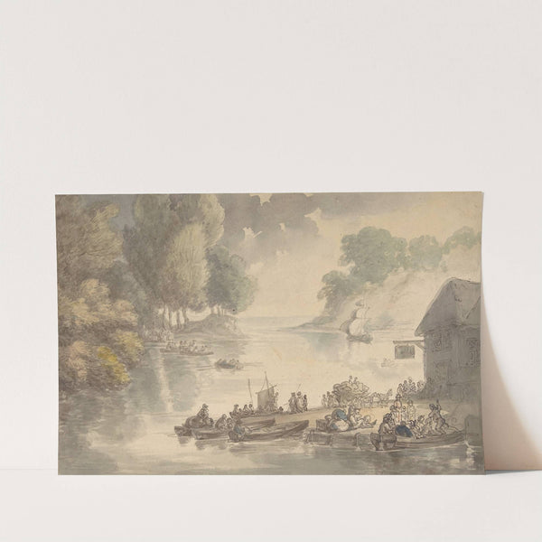 The Inn at the Ford by Thomas Rowlandson