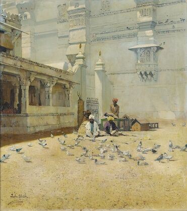 The Inner Courtyard Of The Amber Palace, Jaipur, India