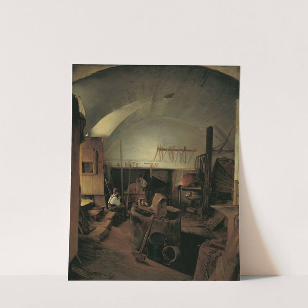 The inside of a forge by Franz Eybl