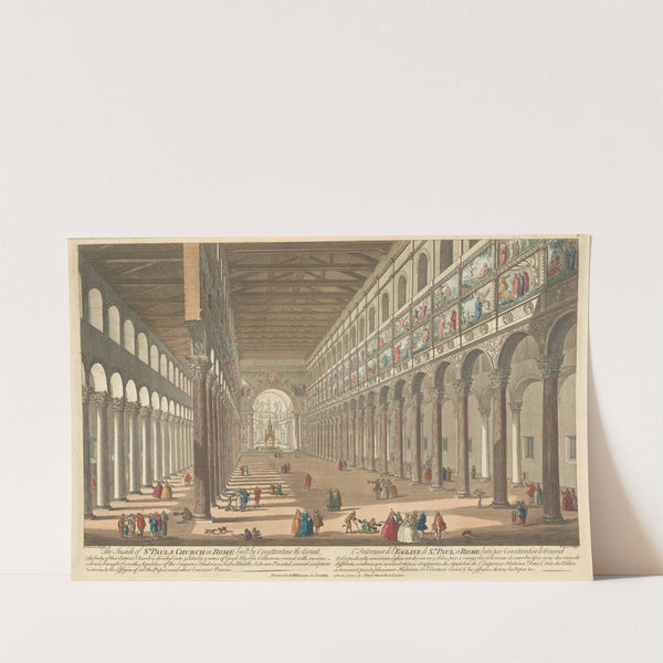 The Inside of St. Paul’s Church in Rome built by Constantine the Great… by Thomas Bowles III