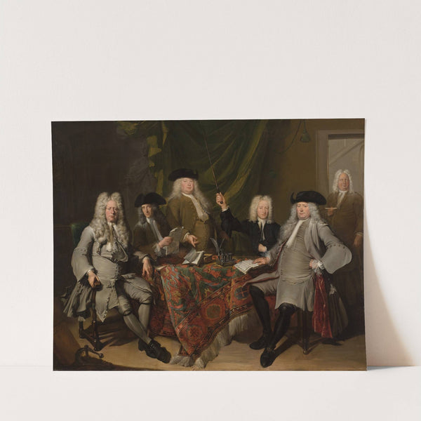The inspectors of the Collegium Medicum (1724) by Cornelis Troost