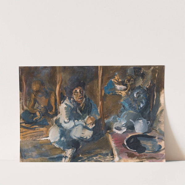 The Interior Of A Kirghiz Tent by Alexandre Jacovleff