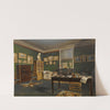 The interior of an artist’s studio (1833) by Jean-Jacques Champin