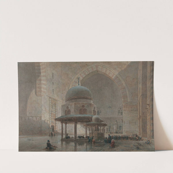 The Interior Of Sultan Hassan Mosque, Cairo by Edward Angelo Goodall