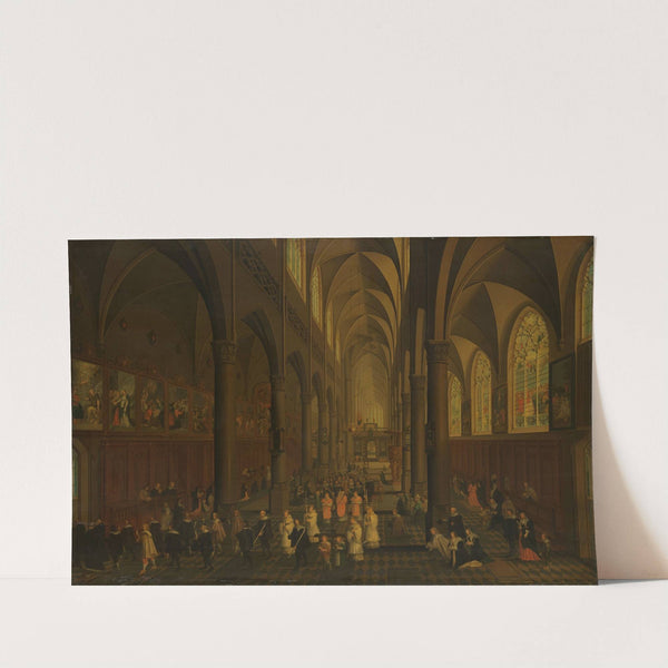 The Interior of the Dominican Church (the Sint-Pauluskerk), Antwerp, Looking East, with the Procession of the Holy Sacrament by Pieter Neeffs the Elder