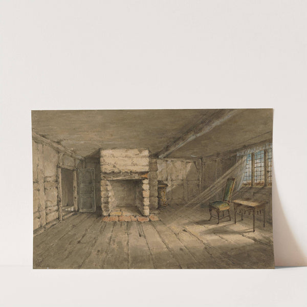 The interior of the room in which Shakespeare was born (1834) by Phoebe Dighton