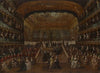 The interior of the Teatro San Benedetto, Venice, with the 1782 ball in honor of the ‘Conti del Nord’