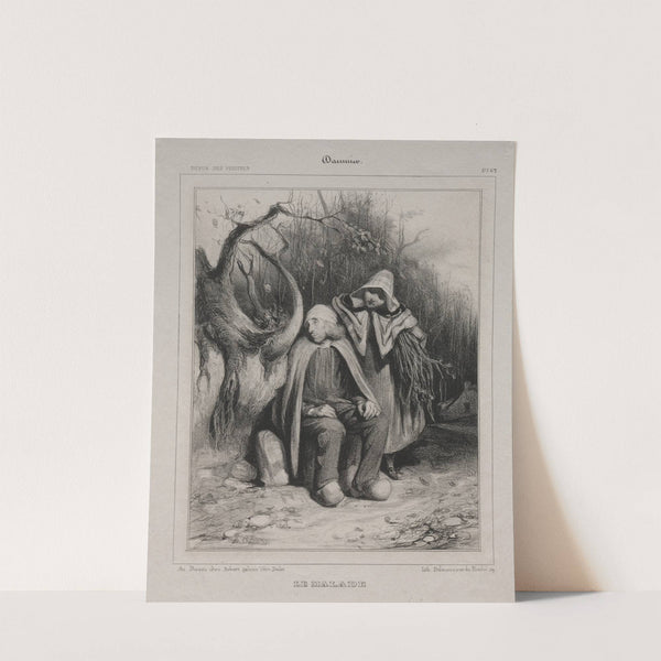 The Invalid (1835) by Honoré Daumier