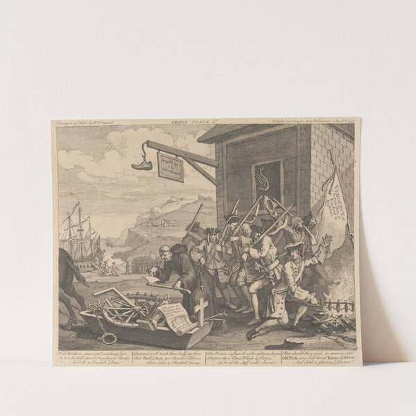 The Invasion, Plate I; France by William Hogarth