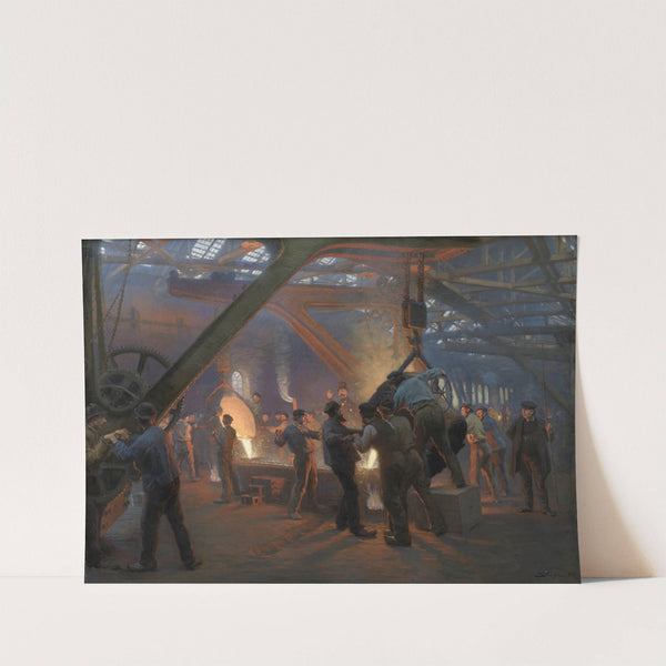 The Iron Foundry, Burmeister and Wain by Peder Severin Krøyer
