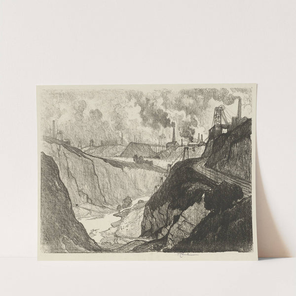 The Iron Mine (1916) by Joseph Pennell