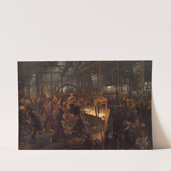The Iron Rolling Mill (Modern Cyclopes) (1875) by Adolph von Menzel