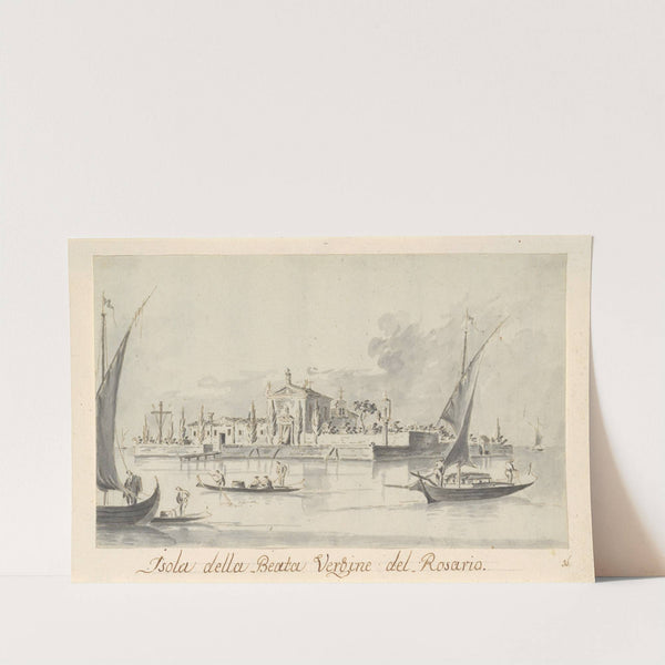 The Island of the Beata Vergine del Rosario by Giacomo Guardi