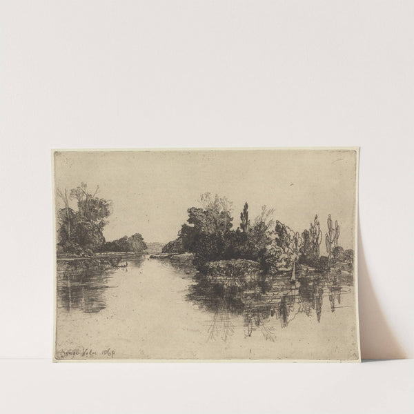 The Island Opposite Boyle’s Farm (1869) by Francis Seymour Haden