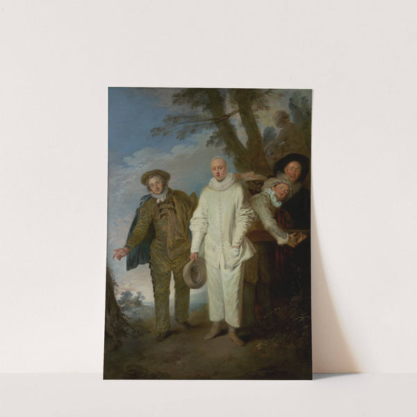 The Italian Comedians by Jean-Antoine Watteau