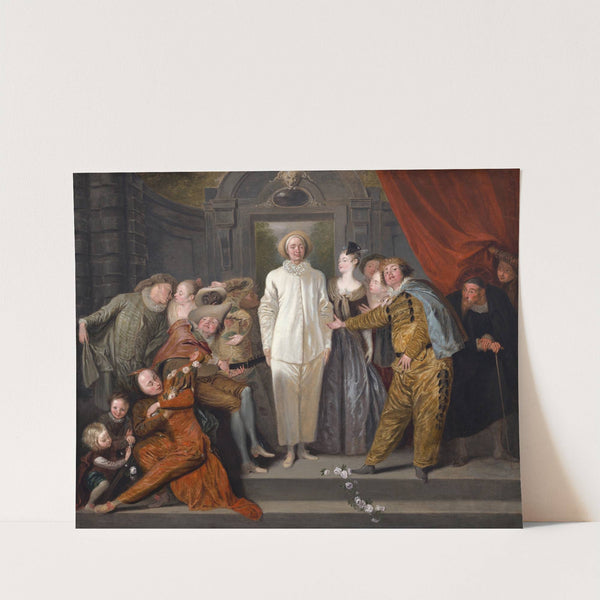 The Italian Comedians by Jean-Antoine Watteau