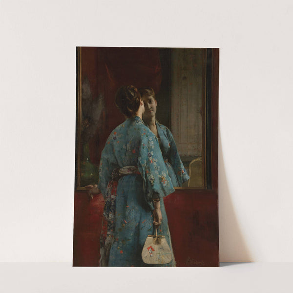 The Japanese Robe (ca. 1872) by Alfred Stevens