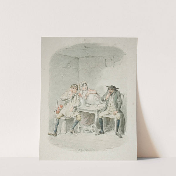 The Jew and Morris Bosle Begin to Understand Each Other by George Cruikshank