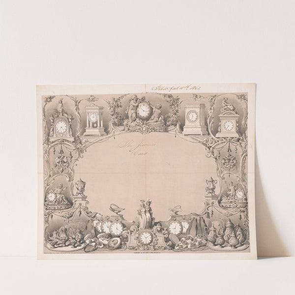 The jeweler’s card (1861) by Gibson & Co. Lith
