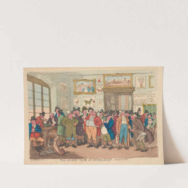 The Jockey Club or Newmarket meeting (1811) by Thomas Rowlandson