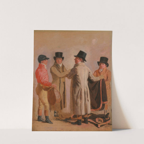 The Jockey Frank Buckle, The Owner-Breeder John Wastell, His Trainer Robert Robson, And A Stable-Lad by Benjamin Marshall