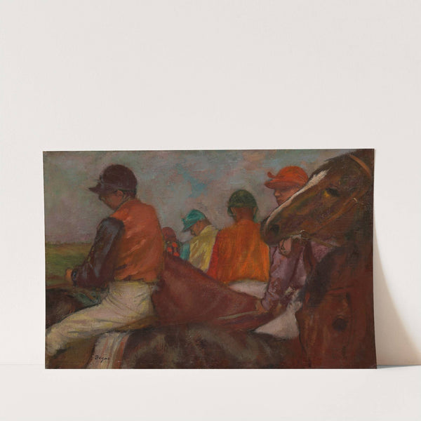 The Jockeys (ca. 1882) by Edgar Degas