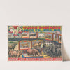 The John Robinson Largest, Most Complete Menagerie on Earth (1898) by Courier Litho. Co.
