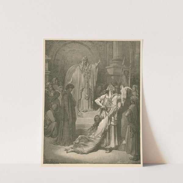 The judgment of Solomon (1890) by Gustave Doré