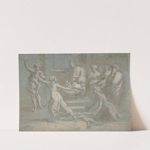 The Judgment of Solomon, after Raphael by Biagio Pupini