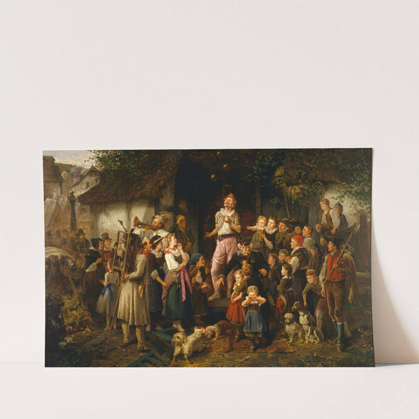 The juggler- a village fair by Fritz Beinke