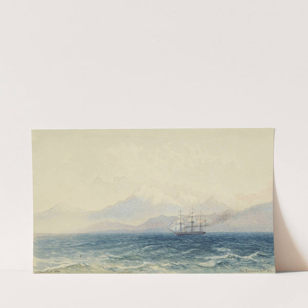 The Kaikoura Mountains, N.Z. (1869) by Nicholas Chevalier