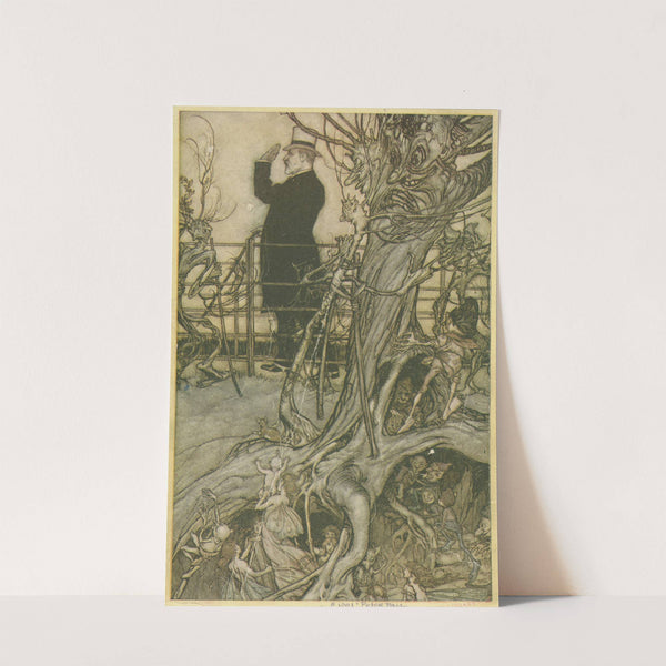 The Kensington Gardens are in London, where the King lives (1913) by Arthur Rackham