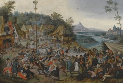 The Kermesse Of Saint George With The Dance Around The Maypole
