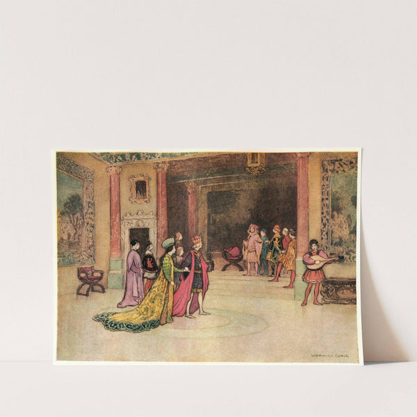 The King and Princess receiving Pippo at Court by Warwick Goble