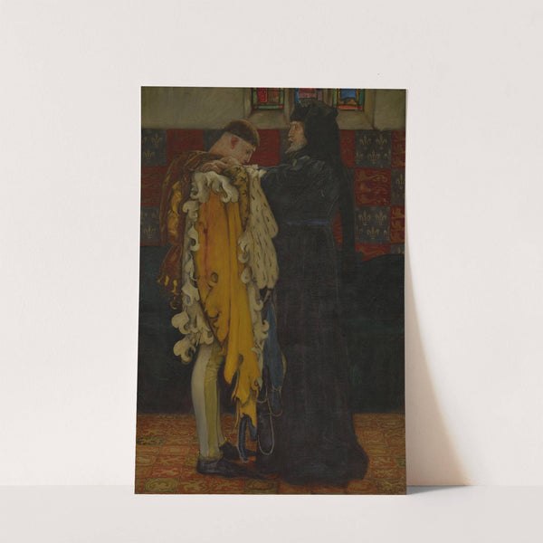 The King to the Prince of Wales: ‘Thou shalt have charge and sovereign trust herein,” King Henry IV, Part I, Act III, Scene II (1905) by Edwin Austin Abbey