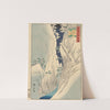 The Kiso Gorge in Snow, Shinano Province by Hiroshige II