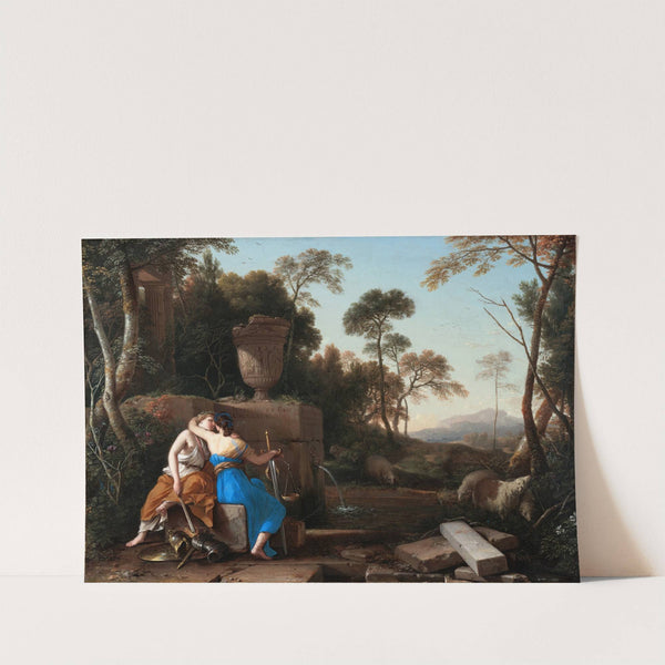 The Kiss of Peace and Justice by Laurent de la Hyre