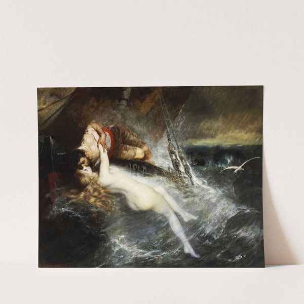 The Kiss of the Siren (1882) by Gustav Wertheimer