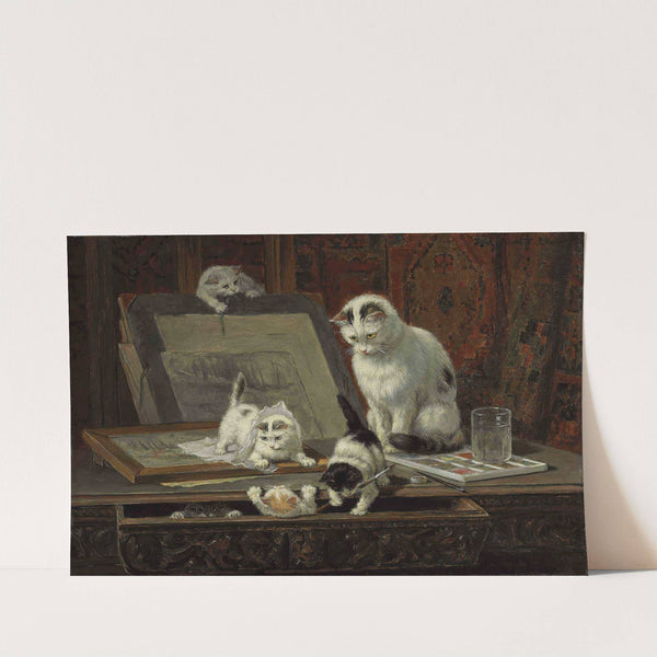 The Kitten's Art Lesson by Henriëtte Ronner-Knip