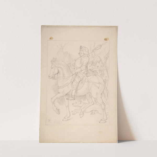 The Knight and His Companion (1887) by Sir John Tenniel