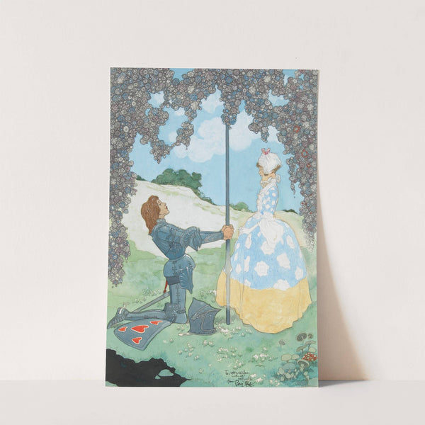 The Knight and his Maid by Rene Bull