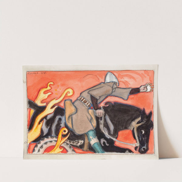 The Knight and the Snake King (1906) by Akseli Gallen-Kallela