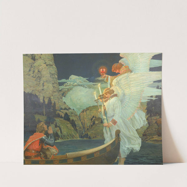 The Knight of the Holy Grail by Frederick Judd Waugh